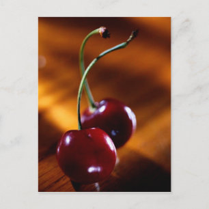 POSTCARD CHERRY PAIR