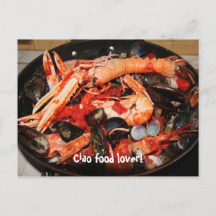 Postcard: Ciao food lover! Postcard