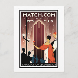 Postcard - City Club  Art Deco. Collectable.