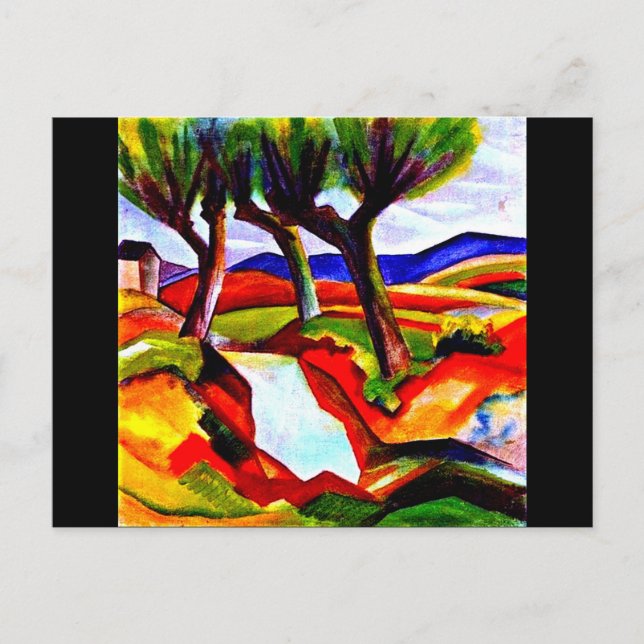 Postcard-Classic/Vintage Art-August Macke 11 Postcard (Front)