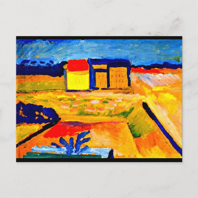 Postcard-Classic/Vintage Art-August Macke 3 Postcard (Front)