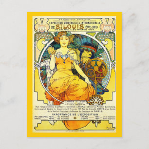 Postcard-Classic/Vintage Art-Mucha 23 Postcard