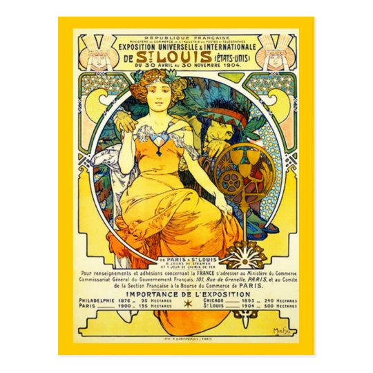 Postcard-Classic/Vintage Art-Mucha 23 Postcard