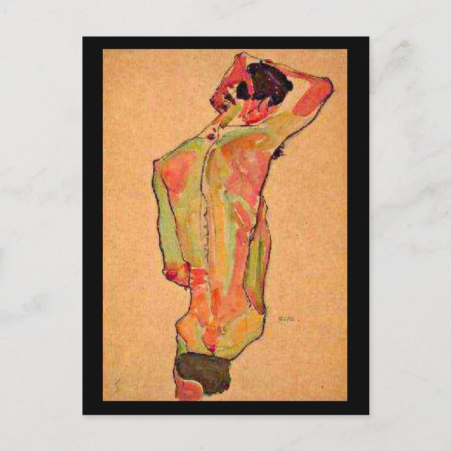 Postcard-Classic/Vintage-Egon Schiele 14 Postcard (Front)