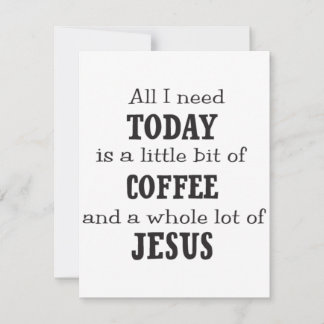 postcard coffee and Jesus