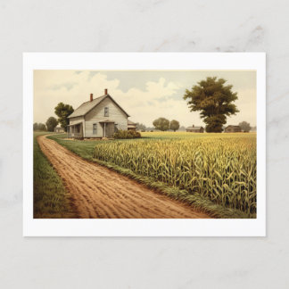 Postcard - Cornfield Farmhouse