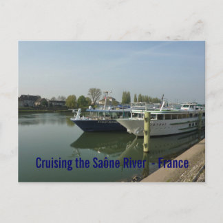 POSTCARD - Cruising the Saône River  - France