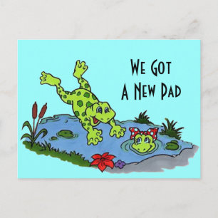 Postcard Cute We've Moved New Address Pad Frogs PC