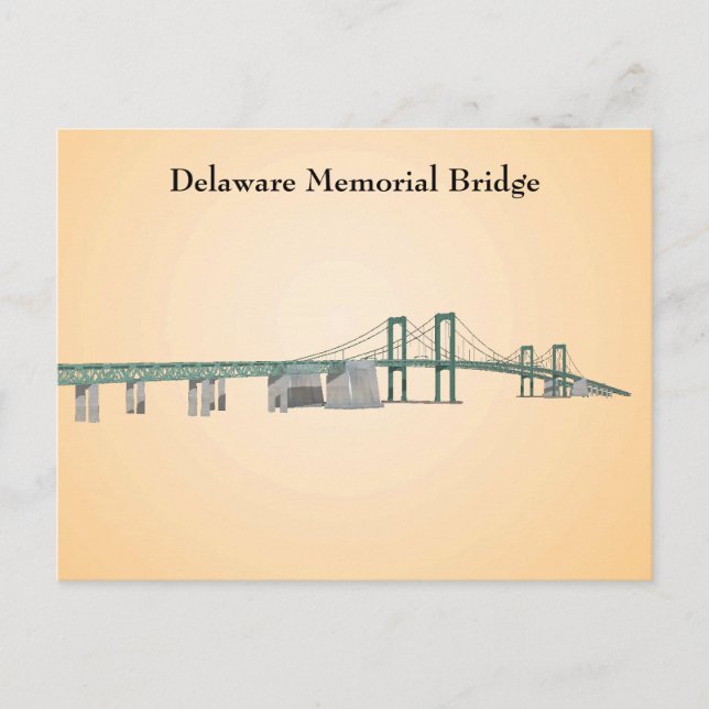Postcard: Delaware Memorial Bridge Postcard (Front)