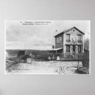 Postcard depicting a 'Panorama' near Antony Poster