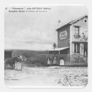 Postcard depicting a 'Panorama' near Antony Square Sticker