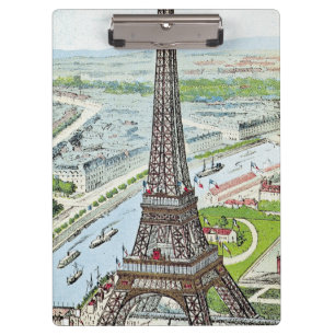 Postcard depicting the Eiffel Tower Clipboard