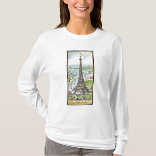 Postcard depicting the Eiffel Tower T-Shirt