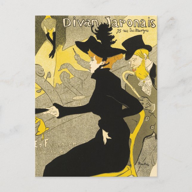 Postcard: Divan Japonais by Toulouse-Lautrec Postcard (Front)