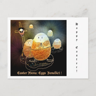 Postcard Easter Eggs Benedict