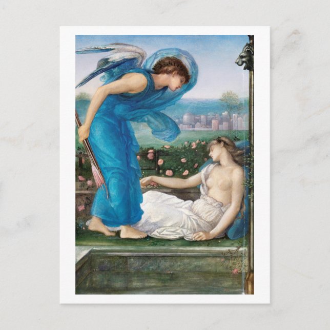 POSTCARD : ED. BURNE - JONES : CUPID + PSYCHE  (Front)