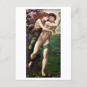 POSTCARD : ED. BURNE - JONES : PHYLLIS + DEMOPHOON