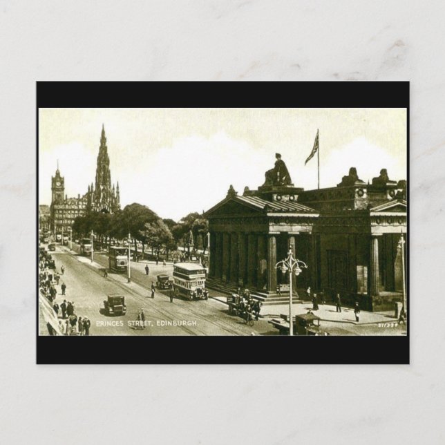 Postcard, Edinburgh, Princes Street Postcard (Front)