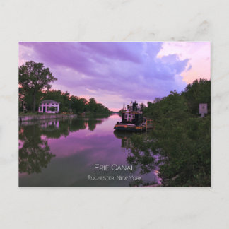 Postcard - Erie Canal at Sunset