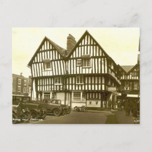 Postcard, Evesham, Worcestershire, 1937 Postcard
