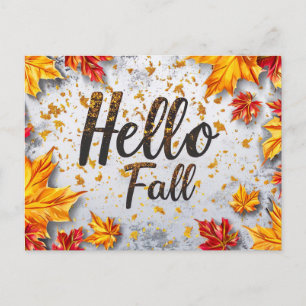 Postcard Fall Greeting Design