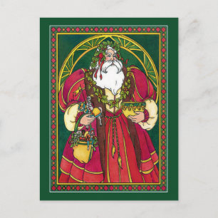Postcard:  Father Christmas - Santa - Solstice Holiday Postcard