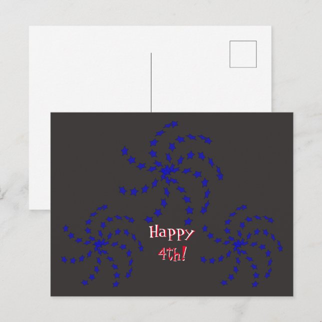 Postcard - Fireworks Greetings (Front/Back)