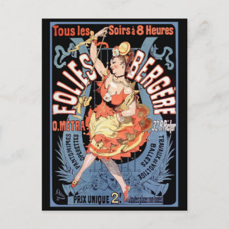 Postcard: Folies Bergere Postcard