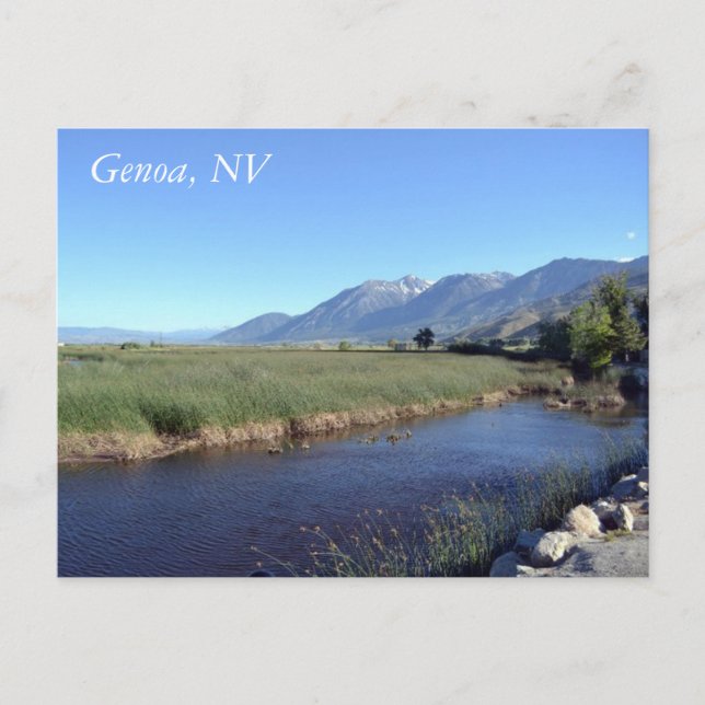 Postcard for Genoa, Nevada (Front)