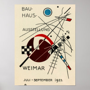 Postcard for the Bauhaus Exhibition by Kandinsky Poster