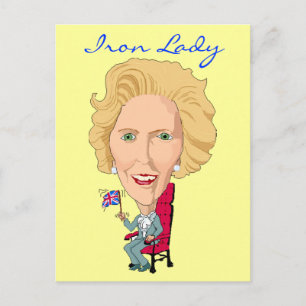 Postcard Former British Prime Minister Iron Lady