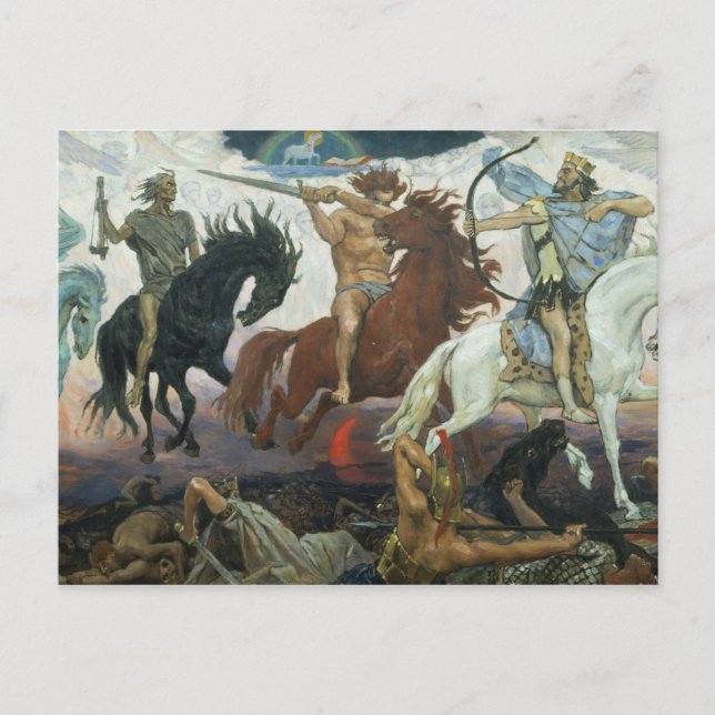 Postcard Four Horsemen of Apocalypse Viktor Vasnet (Front)