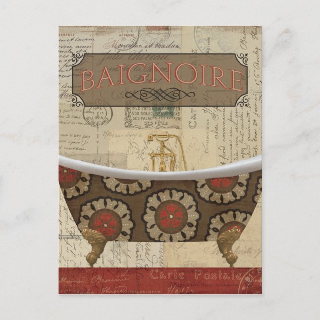 Postcard French Bathroom (Front)