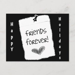 *POSTCARD* **FRIENDS FOREVER** AT *CHRISTMAS* HOLIDAY POSTCARD