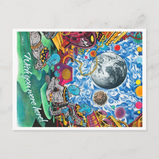 Postcard from aliens in space (Front)