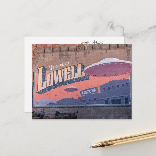 Postcard from Lowell, Arizona – Historic Route 66  (Front/Back In Situ)