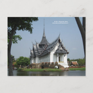 Postcard from Thailand with picture of temple