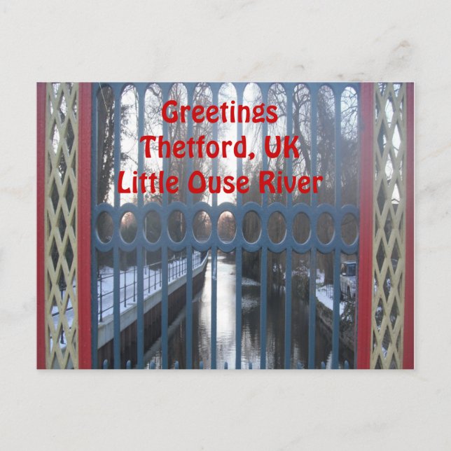 Postcard Gated River View (Front)