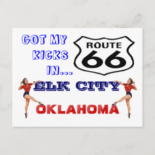 Postcard Get Your Kicks On Route 66 - Road Trip PC