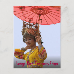 POSTCARD - Girl in Traditional Dress