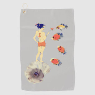Postcard Golf Towel