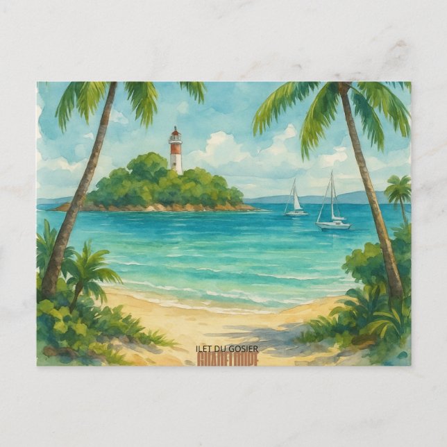 Postcard Gosier Islet – Guadeloupe (Front)