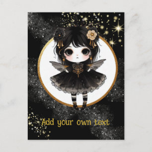 POSTCARD   Goth Girls Kawaii Chibi Cute Custom