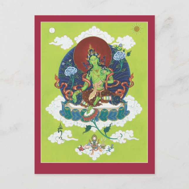 POSTCARD Green Tara (Front)