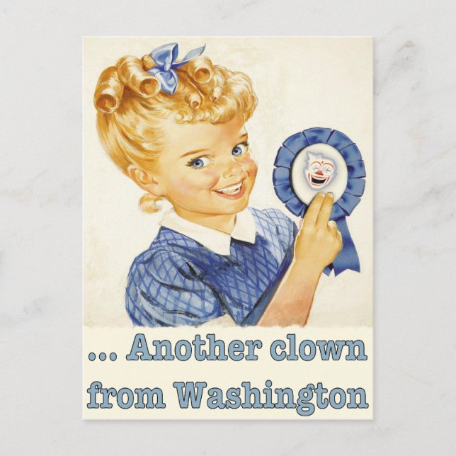 Postcard Greetings from a Political Clown (Front)
