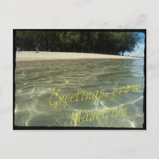 Postcard "Greetings from Mauritius"