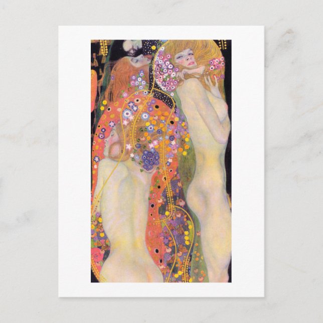 POSTCARD : GUSTAV KLIMT : WATER SERPENTS II (Front)
