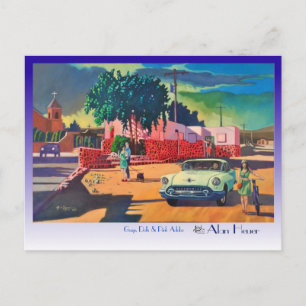 POSTCARD Guys, Dolls and Pink Adobe by Alan Heuer