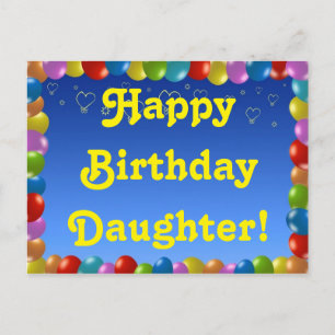 Postcard Happy Birthday Daughter
