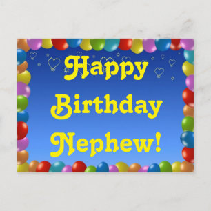Postcard Happy Birthday Nephew